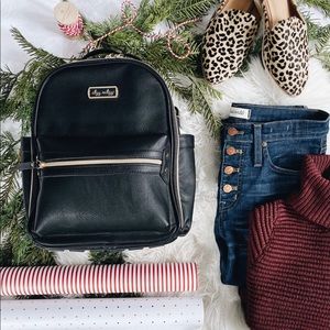Black Itzy Mini Diaper Bag Backpack